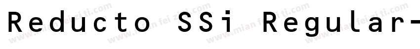 Reducto SSi Regular字体转换
